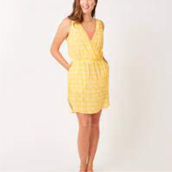 Carve Designs Sunny Yellow Wrap Coverup - Picture 1 of 10